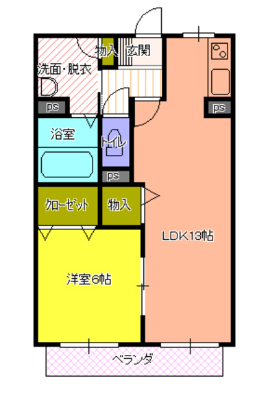 13帖の広いＬＤＫ